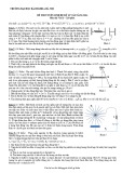 Đề thi tuyển sinh hệ kỹ sư tài năng 2014 môn Vật lý - ĐH Bách khoa Hà Nội