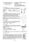 Đề thi học kỳ I năm học 2019-2020 môn Vật lý 2 (Đề số 1) - ĐH Sư phạm Kỹ thuật