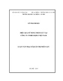 Luận văn Thạc sĩ Quản trị nhân lực: Hiệu quả sử dụng nhân lực tại công ty TNHH Sojitz Việt Nam