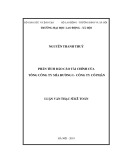 Luận văn Thạc sĩ Kế toán: Phân tích báo cáo tài chính của tổng Công ty mía đường I - Công ty cổ phần