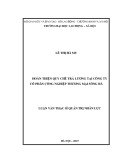 Luận văn Thạc sĩ Quản trị nhân lực: Hoàn thiện quy chế trả lương tại Công ty cổ phần công nghiệp thương mại Sông Đà