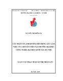 Luận văn Thạc sĩ Quản trị nhân lực: Các nhân tố ảnh hưởng đến động lực làm việc của chuyên viên tại trường Đại học Công nghệ, Đại học Quốc gia Hà Nội