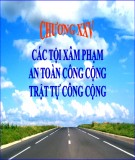 Bài giảng Các tội xâm phạm an toàn công cộng trật tự công cộng