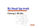 Bài giảng Kỹ thuật lập trình - Chương mở đầu