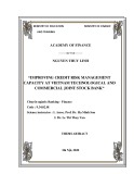 Thesis abstract Banking – Finance: Improving credit risk management capacity at Vietnam technological and commercial joint stock bank