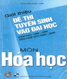 Giới thiệu các đề thi tuyển sinh vào đại học năm học môn Hóa từ năm 1998-1999 đến 2005-2006: Phần 2