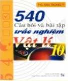 Tuyển chọn 540 câu hỏi và bài tập trắc nghiệm Vật lý 10: Phần 2