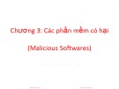 Bài giảng An ninh mạng - Chương 3: Các phần mềm có hại (Malicious Softwares)