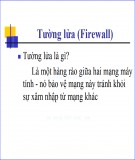 Bài giảng Tường lửa (Firewall)