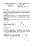 Đề thi cuối học kỳ I năm học 2017-2018 môn Vật lý đại cương 1 - ĐH Sư phạm Kỹ thuật