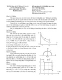 Đề thi cuối học kỳ II năm học 2017-2018 môn Vật lý đại cương 1 - ĐH Sư phạm Kỹ thuật