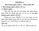 Bài giảng Lý thuyết xác suất thống kê toán - Chương 2: Đại lượng ngẫu nhiên, phân phối xác suất