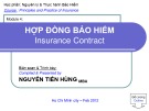 Bài giảng Nguyên lý & thực hành bảo hiểm: Module 4 - ThS. Nguyễn Tiến Hùng