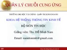 Bài giảng Quản lý chuỗi cung ứng – Chương 4: Các loại hệ thống thông tin