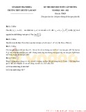 Đề thi chọn học sinh giỏi cấp trường môn Toán lớp 12 năm học 2020-2021 – Trường THPT Chuyên Lam Sơn