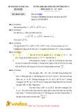 Đề thi chọn học sinh giỏi cấp tỉnh môn Toán lớp 12 năm học 2019-2020 - Sở Giáo dục và Đào tạo Bình Định (Đề chính thức)