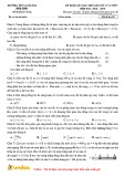 Đề khảo sát học sinh giỏi môn Vật lí lớp 12 năm học 2018-2019 – Trường THPT A Hải Hậu Nam Định (Mã đề 147)
