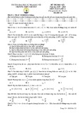 Đề thi học kì 1 môn Toán 11 năm 2019-2020 có đáp án - Trường THPT chuyên ĐH Sư phạm Hà Nội