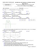 Đề kiểm tra giữa HK1 môn Toán 12 năm 2019-2020 - Trường THPT Lý Thường Kiệt