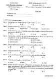Đề kiểm tra khảo sát giữa HK1 môn Toán 11 - Trường THPT Phan Huy Chú