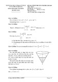 Đề thi cuối học kỳ II năm học 2018-2019 môn Toán 1 - ĐH Sư phạm Kỹ thuật TP.HCM