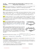 Đề thi cuối khóa năm 2011 môn Trường điện từ (lớp DD10) - ĐH Bách khoa Hà Nội