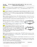 Đề thi cuối khóa năm 2012 môn Trường điện từ (lớp DD11) - ĐH Bách khoa Hà Nội
