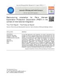 Định hướng tái cấu trúc đối với Tổng Công ty thăm dò khai thác dầu khí (PVEP) trong bối cảnh hội nhập quốc tế