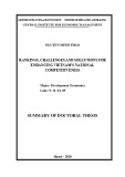 Summary of Doctoral thesis: Rankings, challenges and sollutions for enhancing Vietnam’s national competitiveness