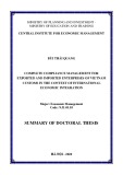 Summary of Doctoral thesis: Complete compliance management for exported and imported enterprises of Vietnam customs in the context of international economic integration