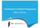 Lecture Introduction to software engineering - Week 1: Overview