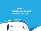 Lecture Introduction to software engineering - Week 3: Project management