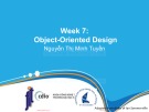 Lecture Introduction to software engineering - Week 7: Object- oriented design