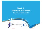 Lecture Introduction to software engineering - Week 2: Software processes