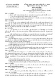 Đề thi chọn học sinh giỏi môn Sinh học lớp 12 lần 2 năm học 2012-2013 – Sở Giáo dục và Đào tạo Ninh Bình (Đề chính thức)