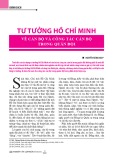 Tư tưởng Hồ Chí Minh về cán bộ và công tác cán bộ trong quân đội