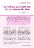 Sự tham gia của người dân vào quy trình ngân sách