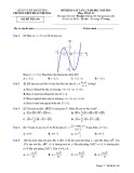 Đề khảo sát lần 1 môn Toán lớp 12 năm học 2018-2019 – Trường THPT Đoàn Thượng (Mã đề 246)