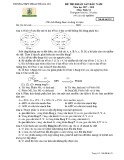 Đề thi khảo sát đầu năm môn Sinh học lớp 12 năm học 2017-2018 – Trường THPT Thuận Thành số 1 (Mã đề 121)