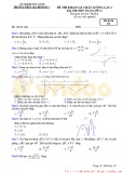 Đề khảo sát chất lượng lần 1 môn Toán lớp 12 năm học 2017-2018 – Trường THPT Gia Bình số 1 (Mã đề 132)