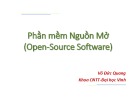 Bài giảng Phần mềm nguồn mở (Open-Source Software): Chương 2 - Võ Đức Quang