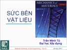 Bài giảng Sức bền vật liệu 1: Chương 3 - PGS. TS. Trần Minh Tú