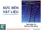 Bài giảng Sức bền vật liệu 1: Chương 0 - PGS. TS. Trần Minh Tú