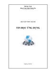 Bài giảng Tin học ứng dụng - Bài tập thực hành