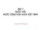 Bài giảng Pháp luật đại cương: Bài 7 - ThS. Trần Ngọc Định