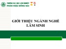 Bài giảng Giới thiệu ngành nghề lâm sinh