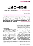 Luật Công đoàn một số bất cập và hướng hoàn thiện