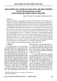 Ảnh hưởng của cường độ ánh sáng lên sinh trưởng vi tảo Nannochloropsis oculata nuôi trong hệ thống tấm và ống dẫn