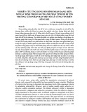 Nghiên cứu ứng dụng mô hình nhận dạng biến mờ xác định trọng số thành phần tính dễ bị tổn thương xâm nhập mặn một số xã vùng ven biển sông Mã