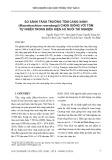 So sánh tăng trưởng tôm càng xanh (Macrobrachium rosenbergii) chọn giống với tôm tự nhiên trong điều kiện ao nuôi thí nghiệm